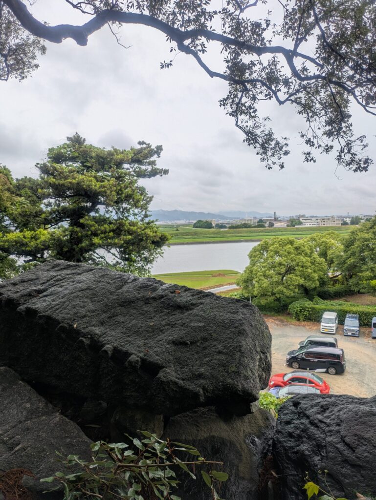 城跡から眺める筑後川